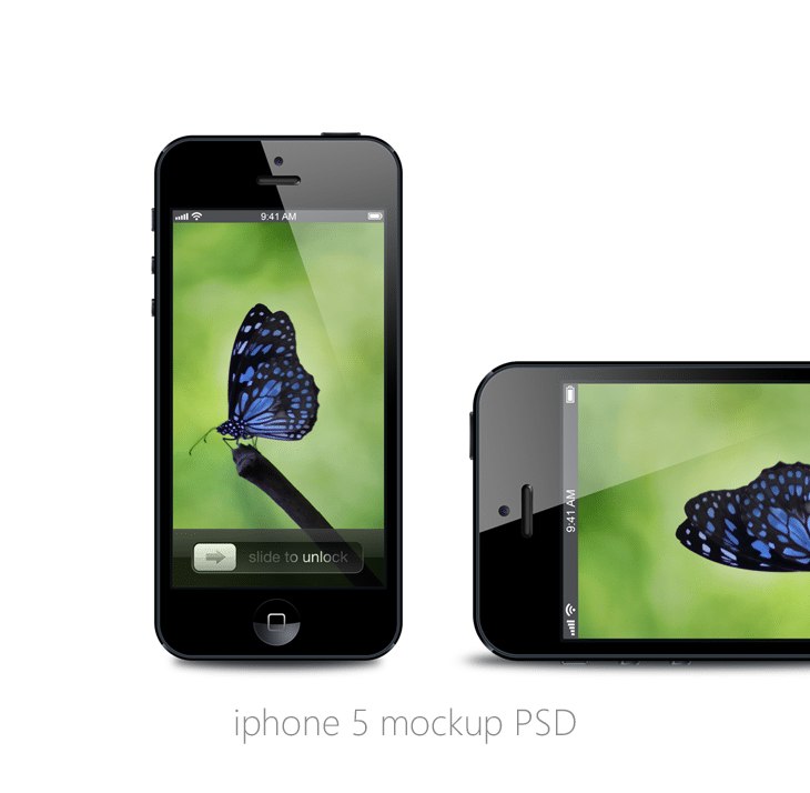 iPhone 5 Mockup PSD for Free Download - cssauthor.com