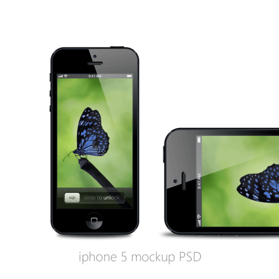 iPhone 5 Mockup PSD for Free Download