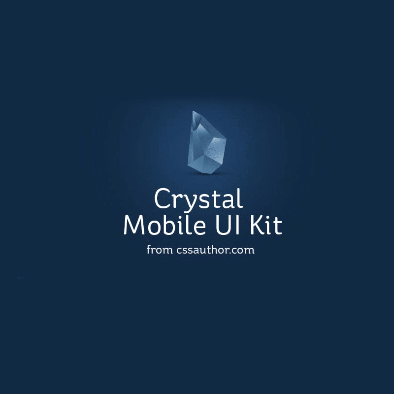 Crystal – Mobile Application UI Design PSD