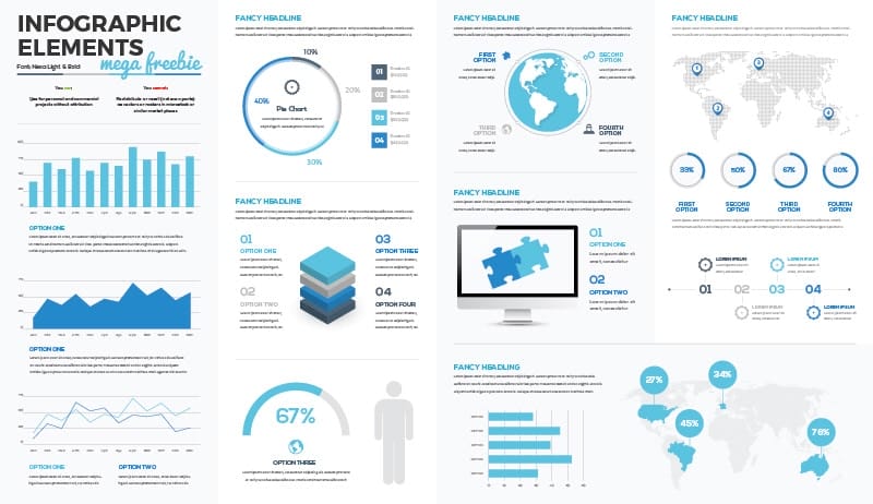 10 Best Free Infographic Elements 3 Infographic Vectors Mega Collection