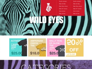 Zebra Ecommerce Website Template PSD for Free Download