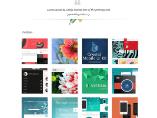 Minimal Portfolio Template PSD with Mobile Version