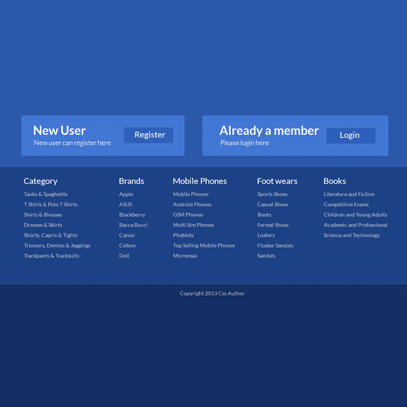 Beautiful Footer Design PSD Templates for Websites