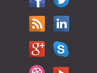 Best Collection Of Long Shadow Icons PSD