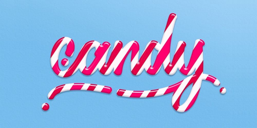 Candy lettering