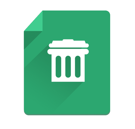 Delete Flat Long Shadow Icon - cssauthor.com