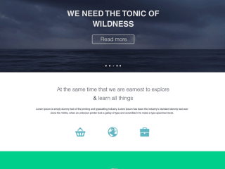 Flat Style Business Web Template PSD