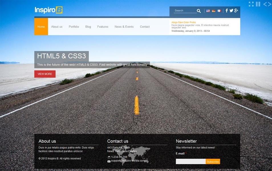 25 Best Premium Responsive CMS Drupal Themes 2013