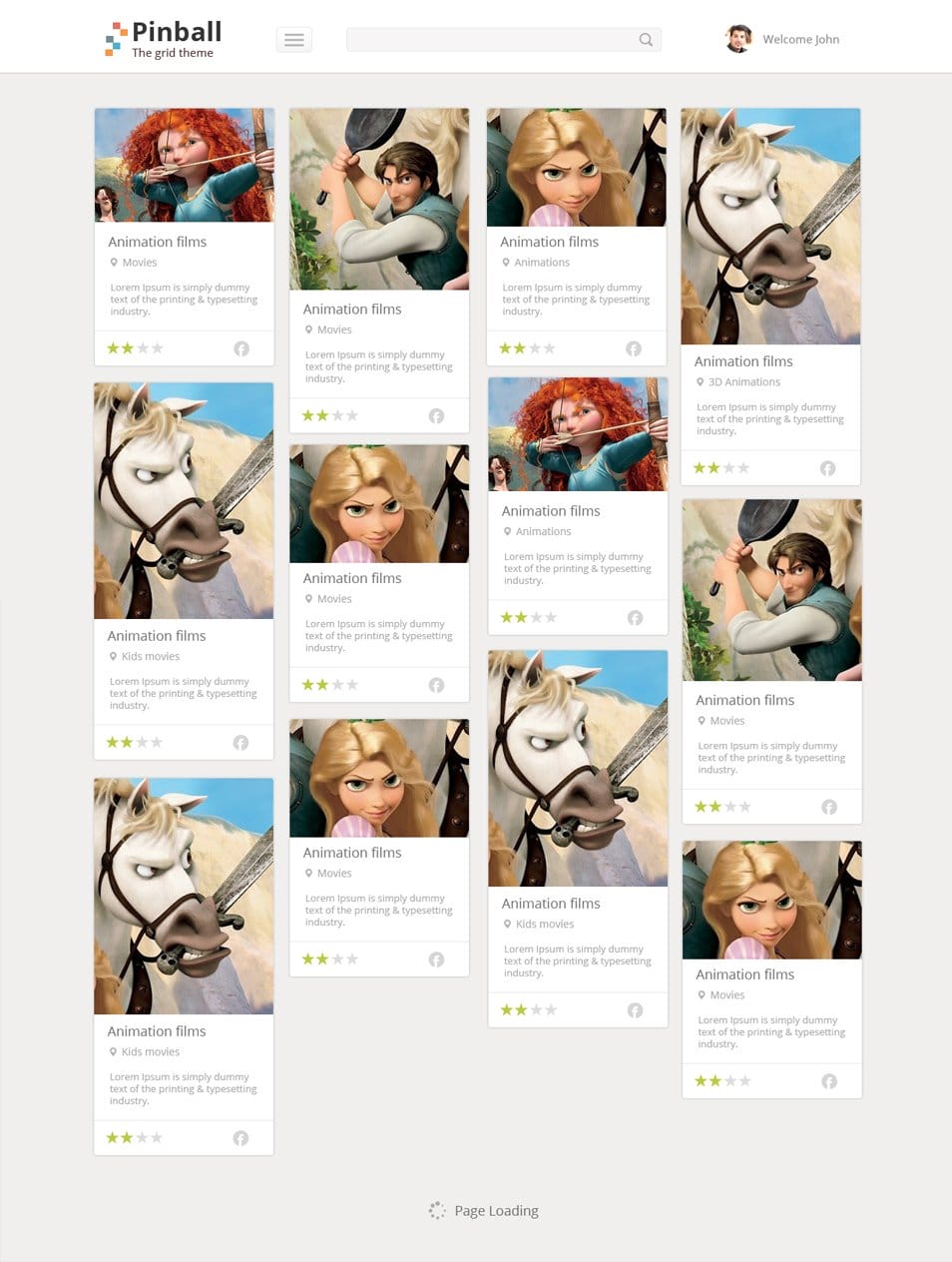 Pinball  Website Template