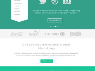 Pinwall Modern Website Template PSD