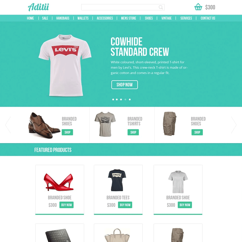 Premium Ecommerce Website Template PSD for Free Download