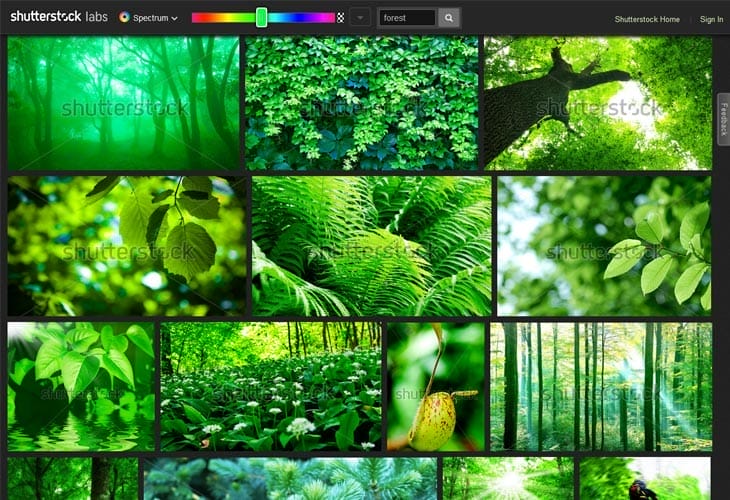Shutterstock Color Spectrum