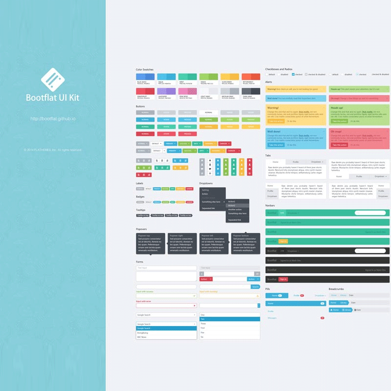 200 Latest Free UI Kit PSD Collection
