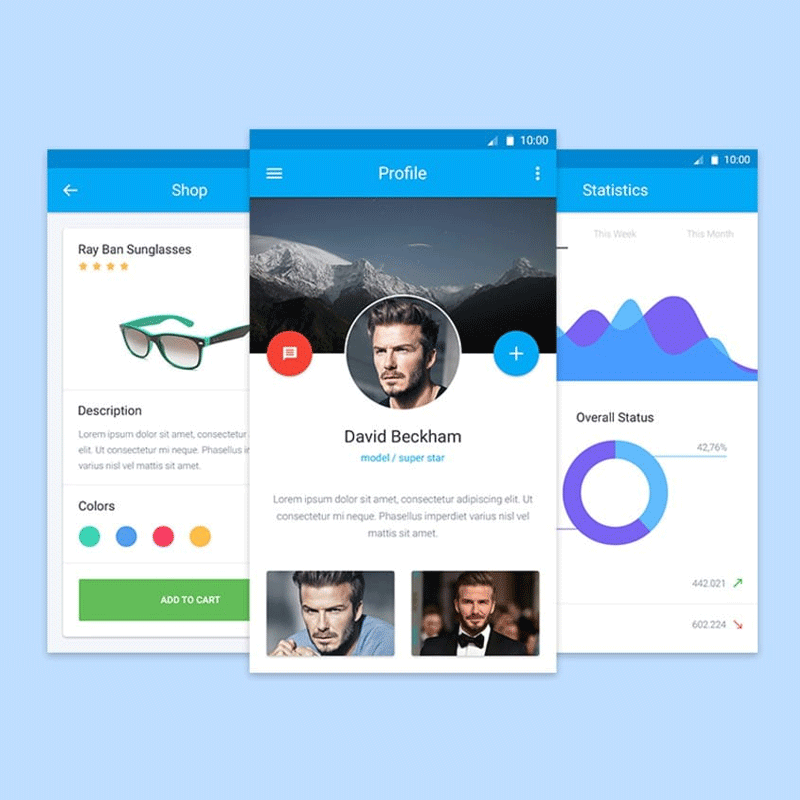 50 Latest Free Mobile UI Elements Design Kits