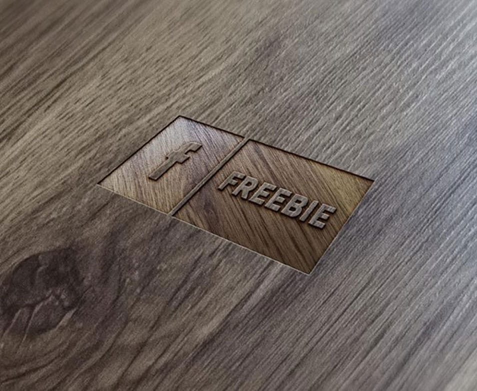 FREE Wood Logo MockUp