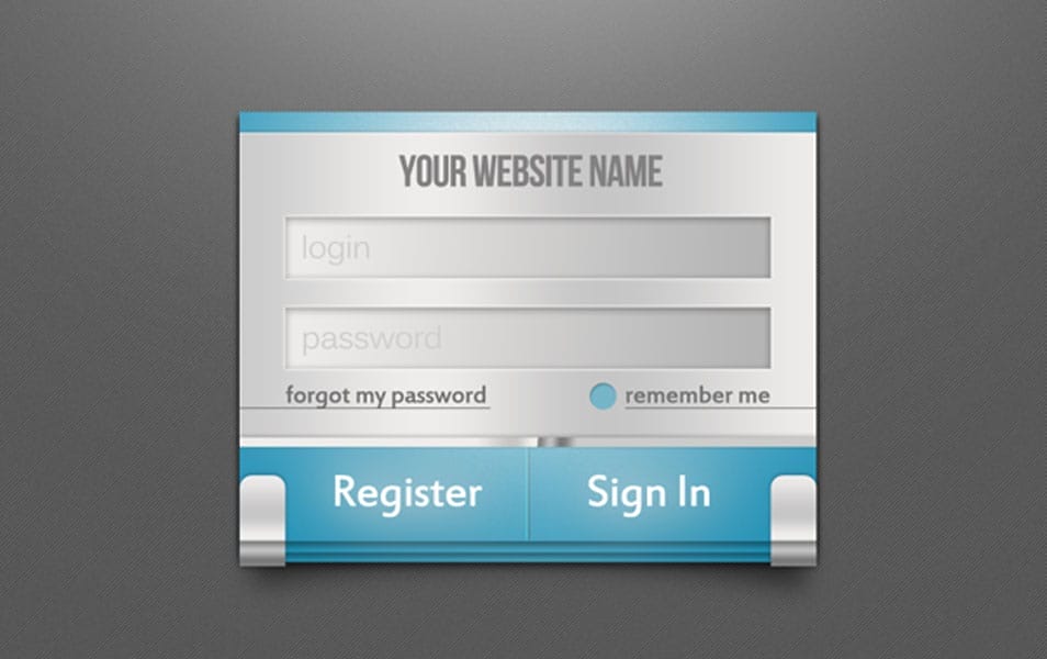 Free Colorful Login Form