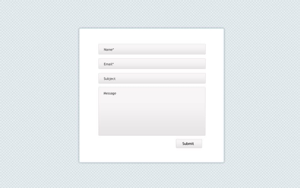Free PSD Contact Form