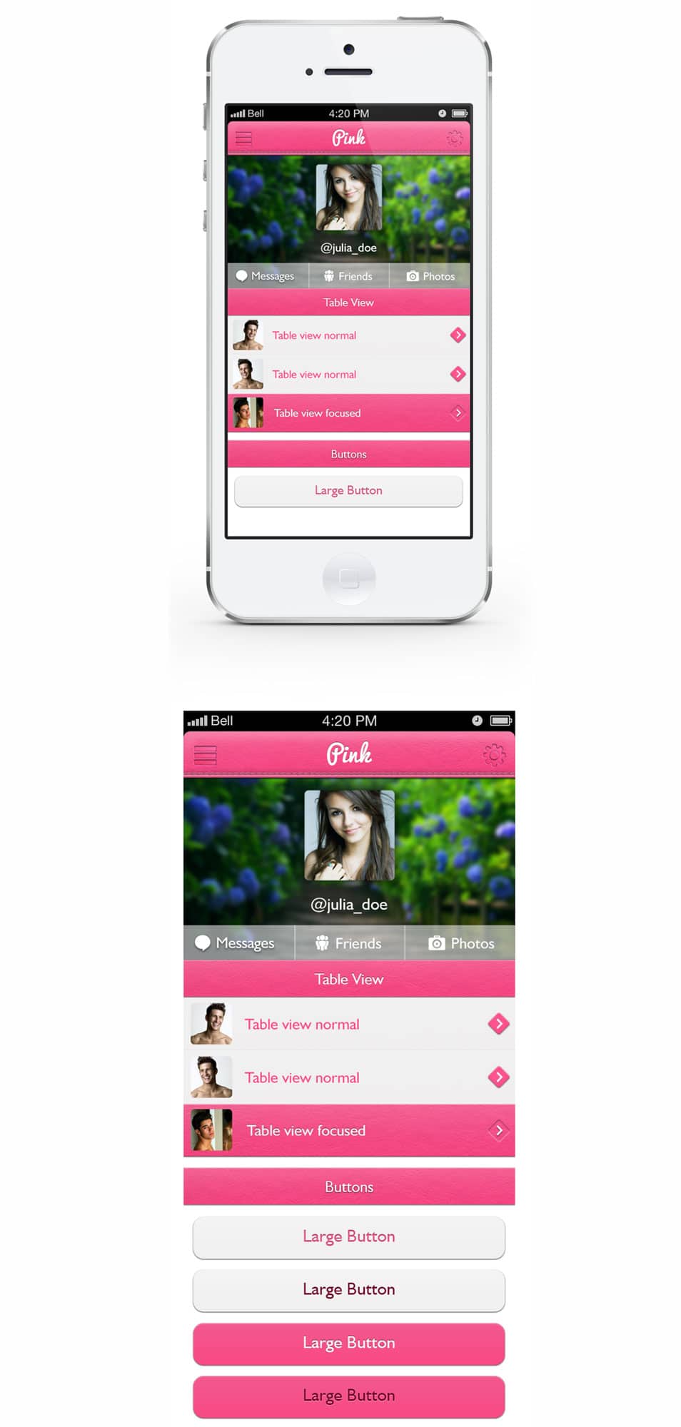 50+ Latest Free Mobile UI Elements Design Kits