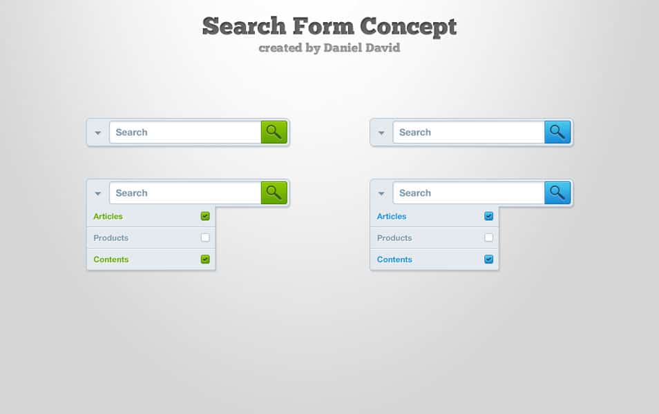 Search Form Free PSD