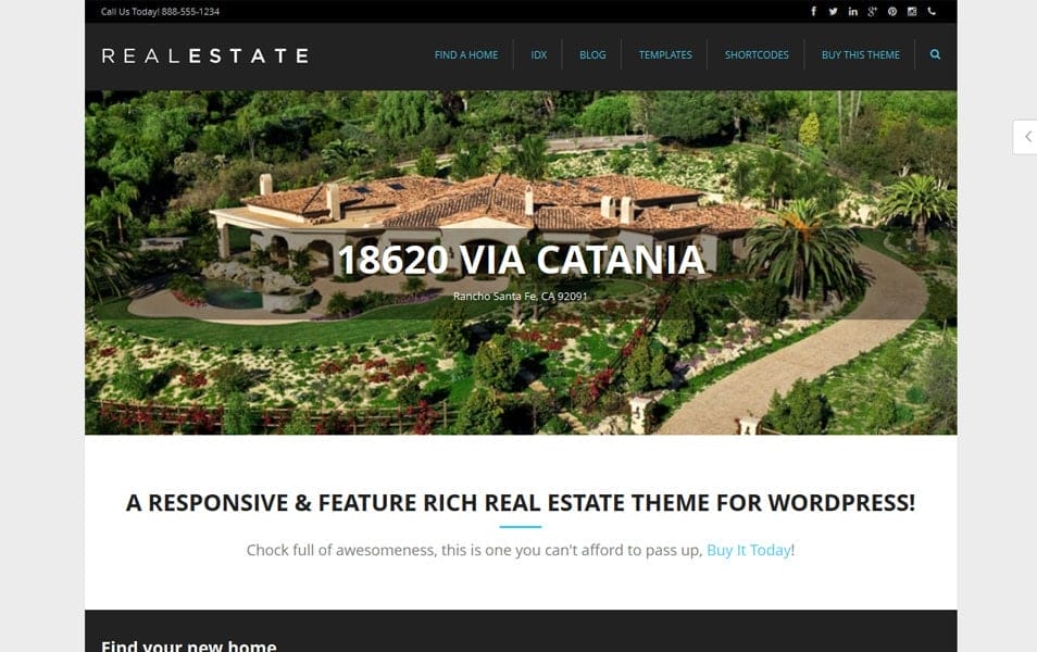 WP Pro Real Estate 5 Responsive WordPress Theme