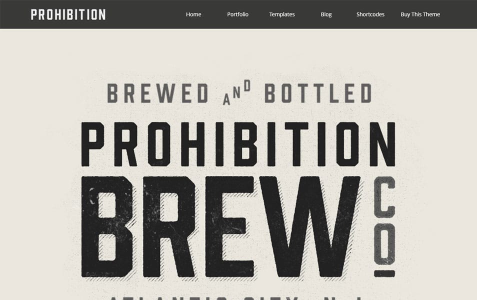 WP Prohibition Responsive Creative WordPress Theme