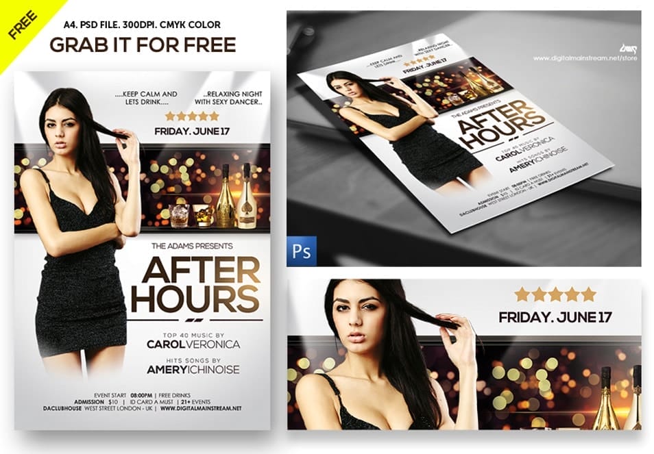 After Hours Party Nightclub Flyer Template