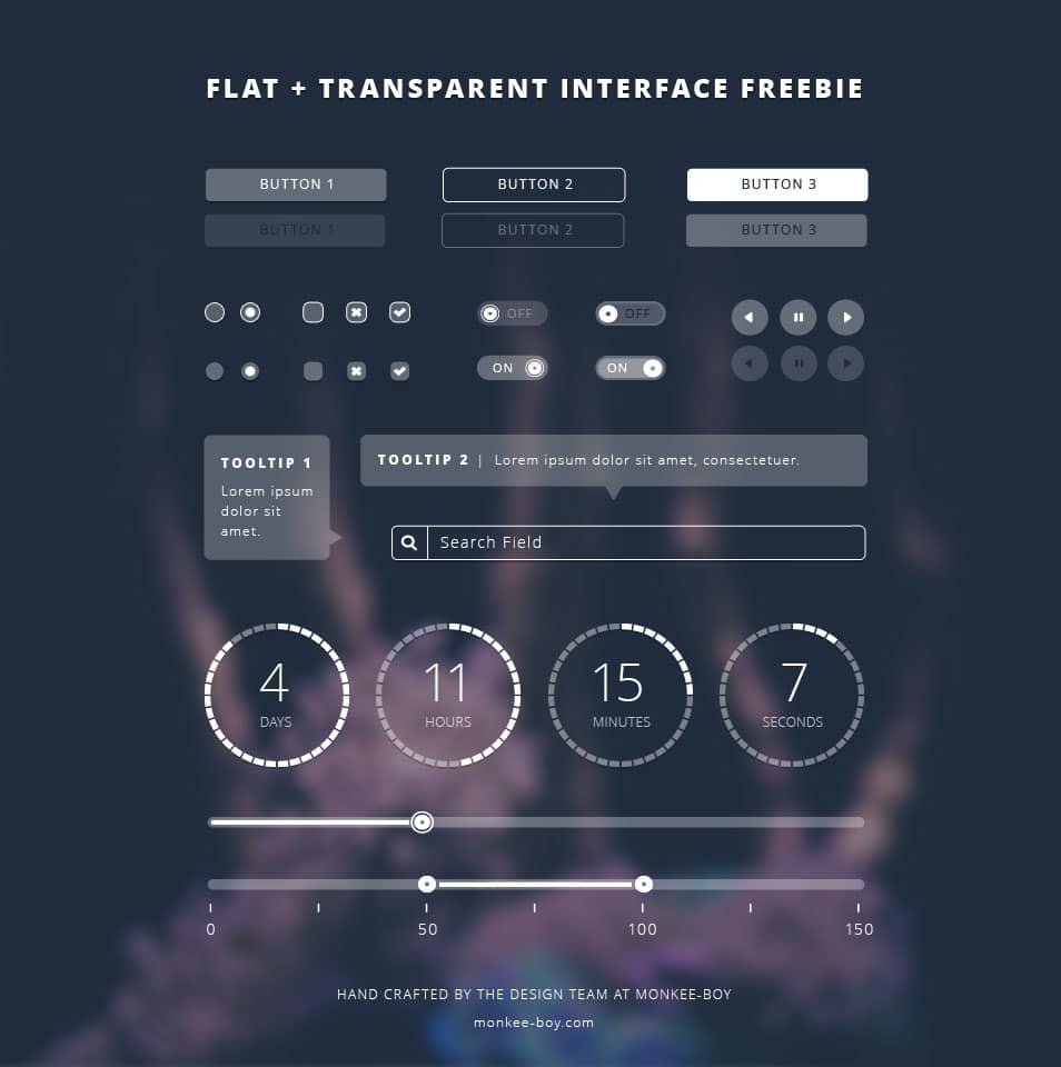 Flat Transparent UI