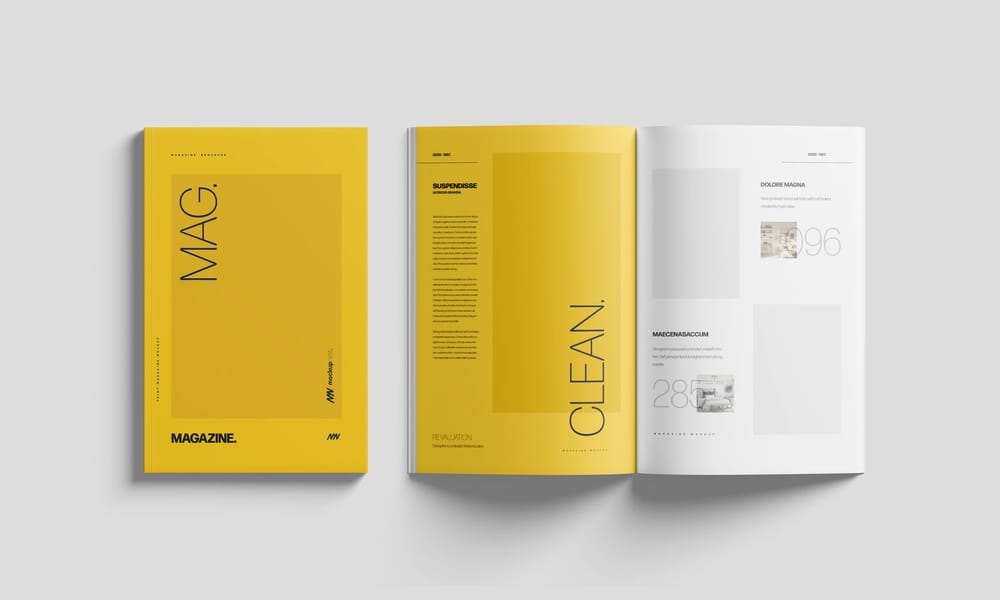 Free 11×17 Magazine Mockup PSD