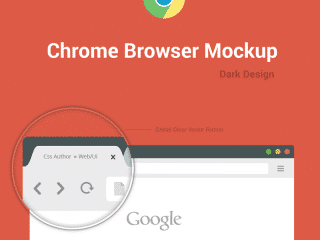 Free Chrome Browser Mockup Design Template