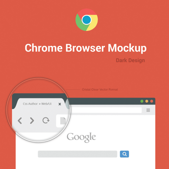 Free Chrome Browser Mockup Design Template