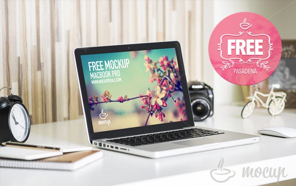 Free Mockup MacBook Pasadena