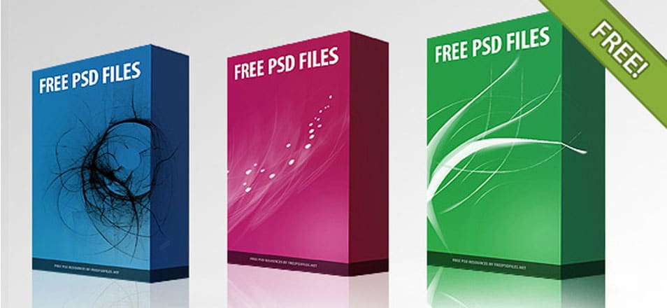 Free PSD Software Box