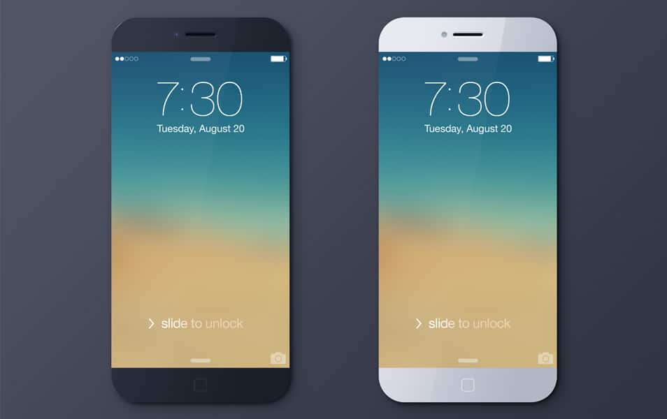 [PSD] iPhone 6 black & white