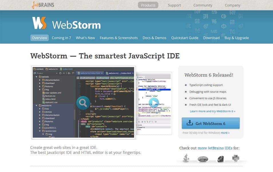 are previous versions of webstorm free