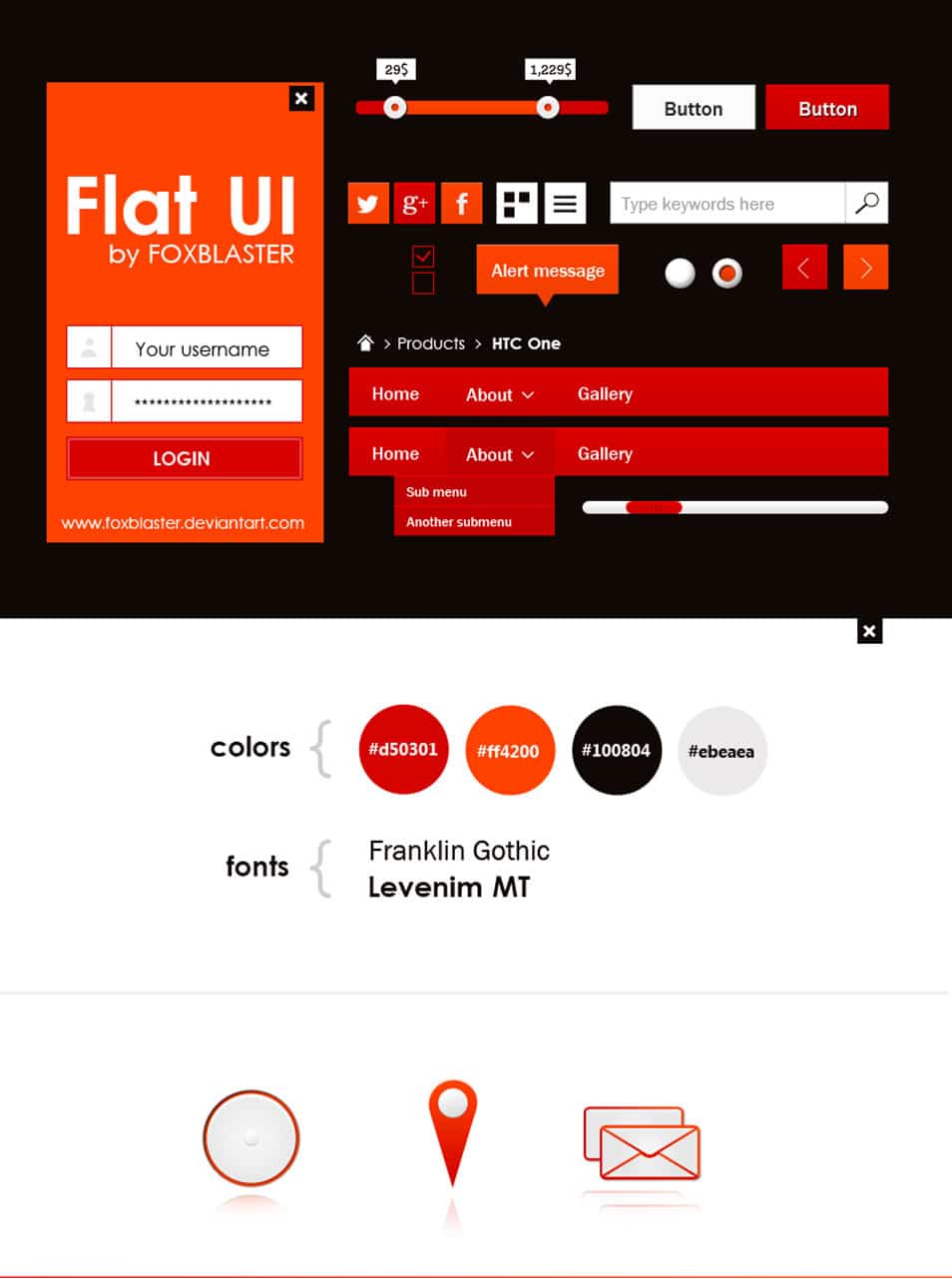 flat UI kit