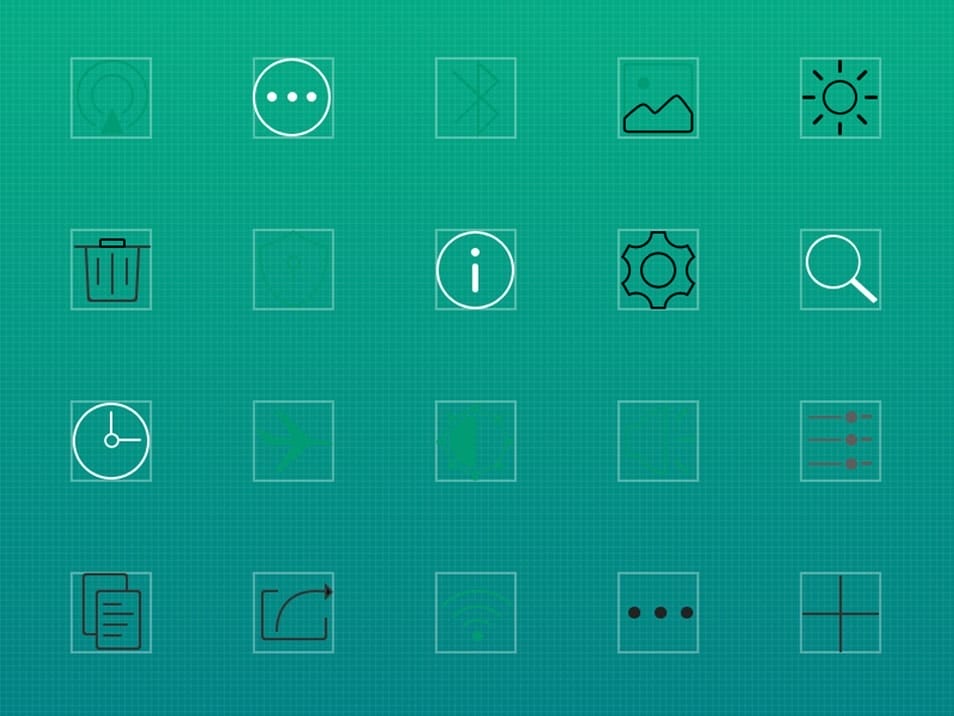 20 settings line icons
