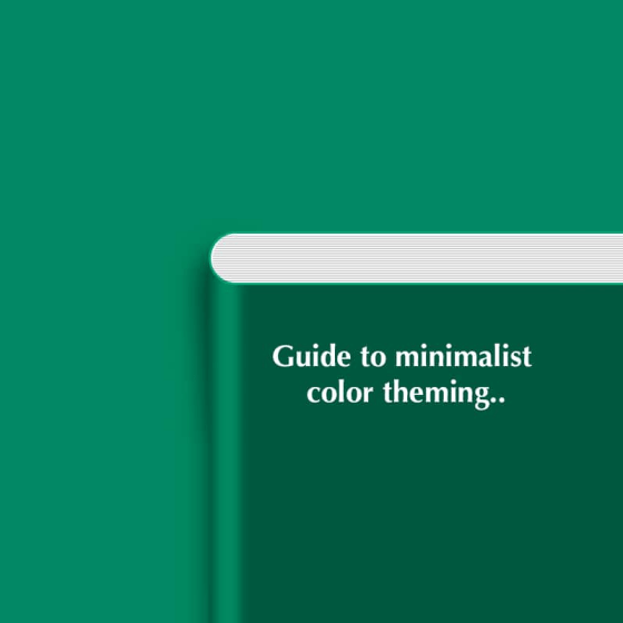 A Guide to Create Minimalist Color Themes