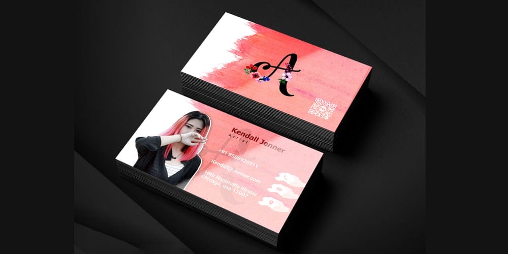 Artist Business Card Template PSD