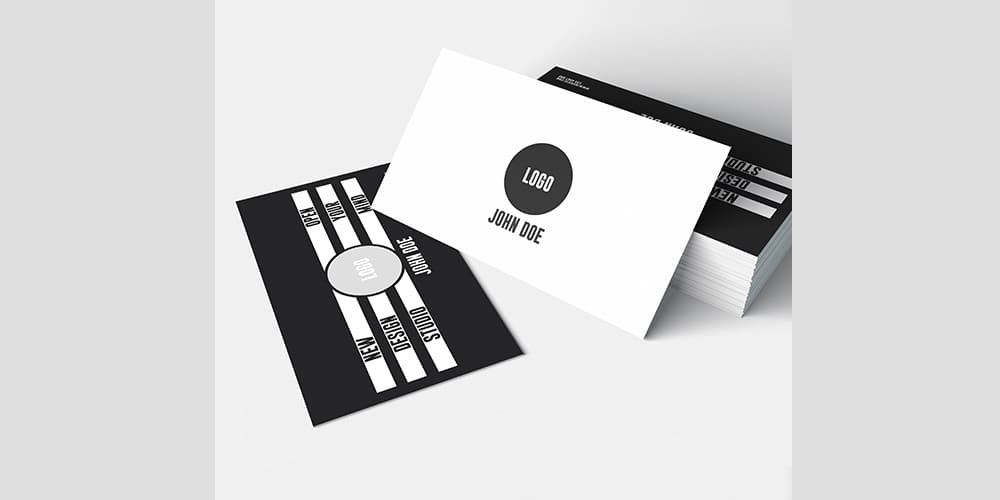 Black And White Business Card