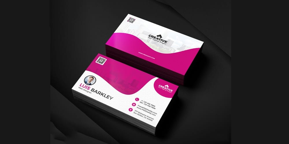 Business Card Design Templates Set 