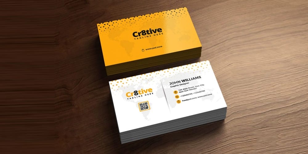 Clean Business Card Design PSD