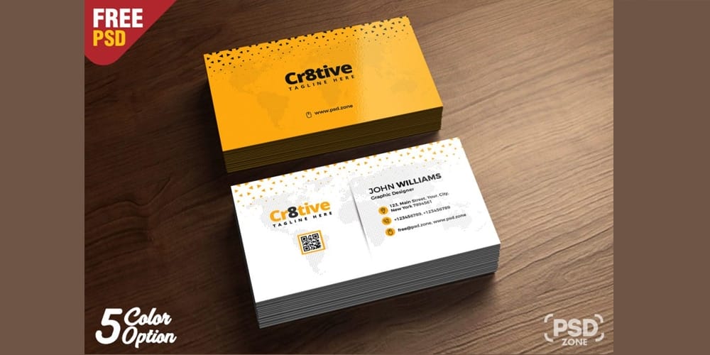 Clean Business Card Design PSD