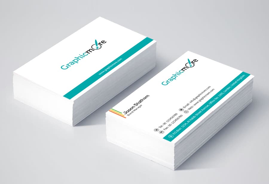 Clean and Corporate Minimal Business Card PSD
