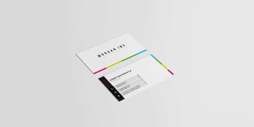 Colorful Corporate Business Card PSD