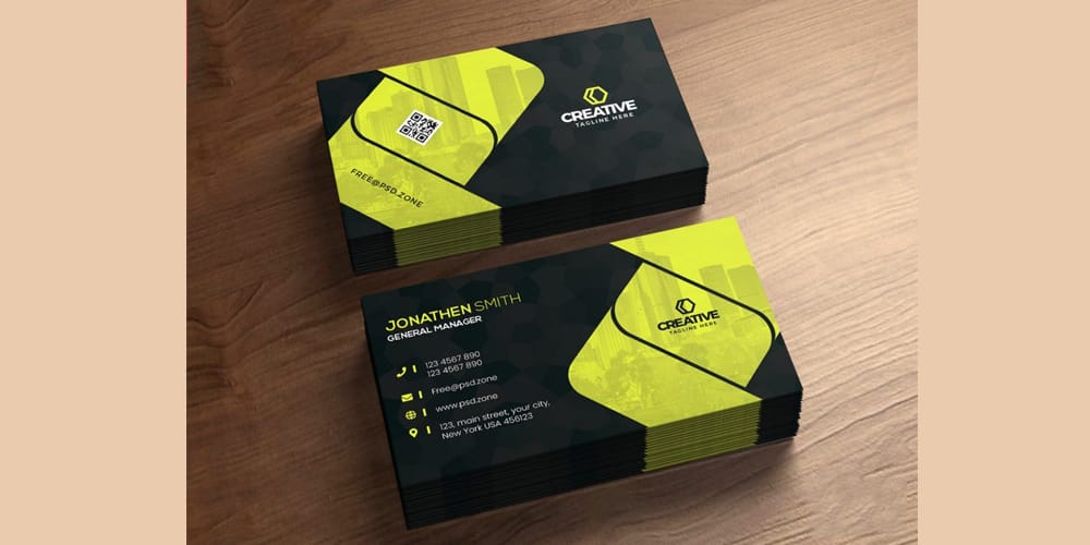Corporate Business Card Design PSD