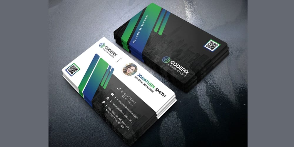 Corporate Business Card Design Templates PSD