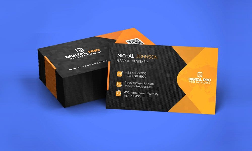 Corporate Business Card Template PSD