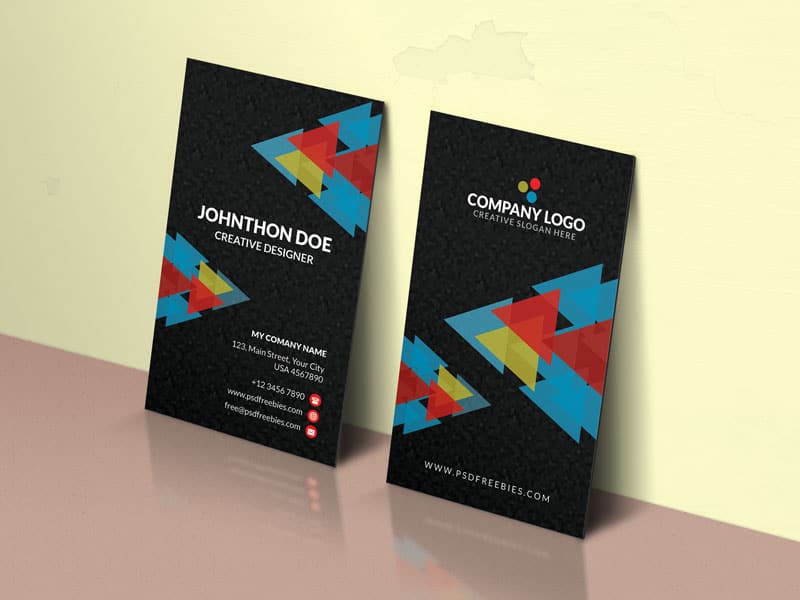  Corporate Company Business Card Template PSD