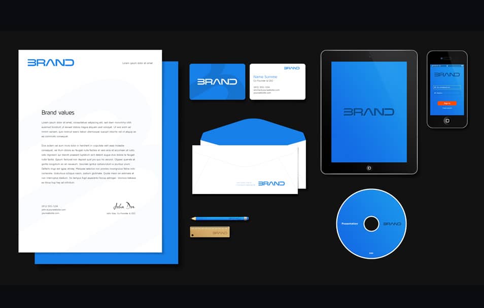 Corporate Identity PSD Mockup