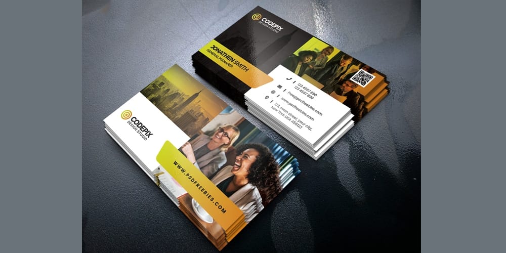 Creative Business Cards Design Template PSD